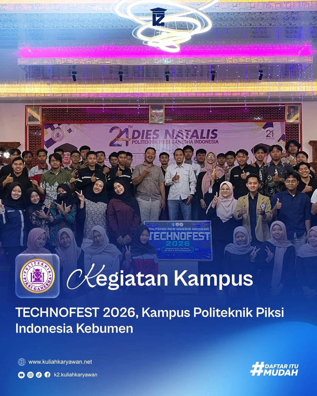 Techno Fest 2026 Politeknik Piksi Ganesha Indonesia