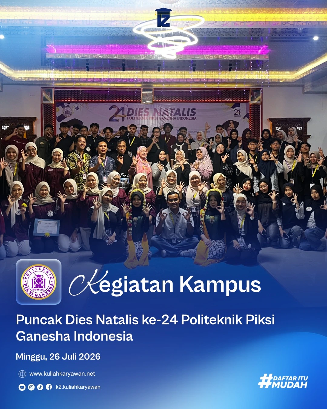 Puncak Dies Natalis ke 24 Piksi Ganesha Indonesia Kebumen