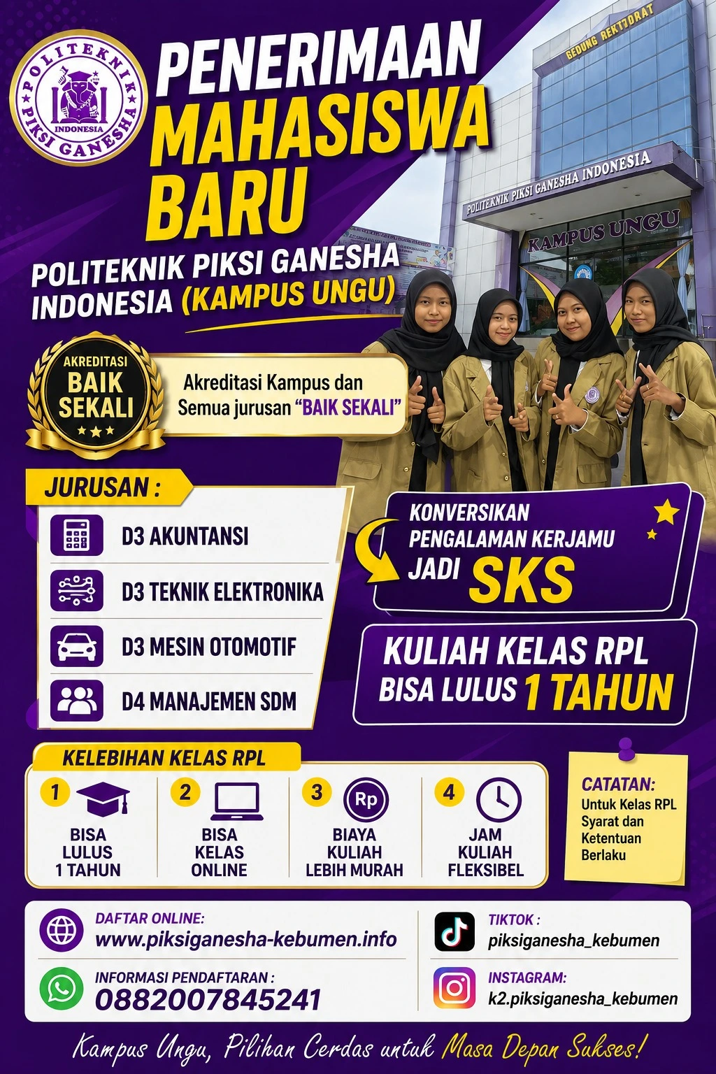 Kuliah D3 & S1 Hanya 1.5 Tahun Bisa Lulus, Daftar Segera Kelas RPL